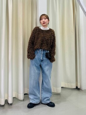 「アイテム（財布）」を使った、まっちゃんさん（レディース・154cm）の冬コーディネート