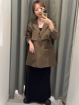 「アイテム（その他アウター）」を使った、まっちゃんさん（レディース・154cm）の秋コーディネート