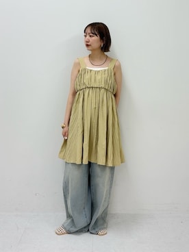 「KBF（ケイビーエフ）のアイテム（シューズ）」を使った、まっちゃんさん（レディース・154cm）の春コーディネート