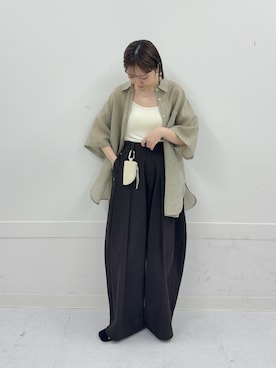 「KBF（ケイビーエフ）のアイテム（トップス）」を使った、まっちゃんさん（レディース・154cm）の春コーディネート