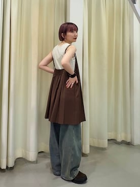 「ミニワンピ」｜まっちゃんさん（レディース・154cm）の夏コーディネート