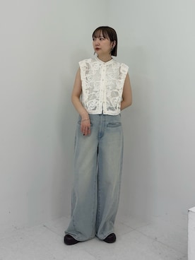 まっちゃんさん（レディース・154cm）の春コーディネート