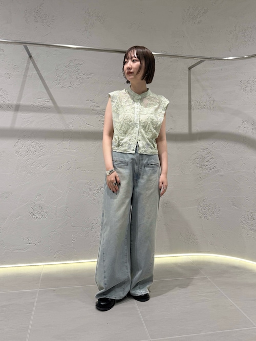 バテンレースコンパクトシャツ