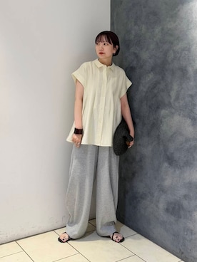 「アイテム（トートバッグ）」を使った、まっちゃんさん（レディース・154cm）の夏コーディネート