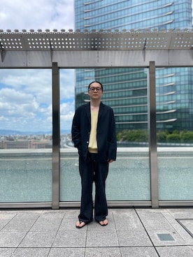 「アイテム（その他アウター）」を使った、kor_1217さん（メンズ・163cm）の夏コーディネート