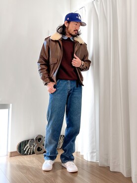 「maverick（マーベリック）のアイテム」を使った、fatguy321 さん（メンズ・177cm）の冬コーディネート