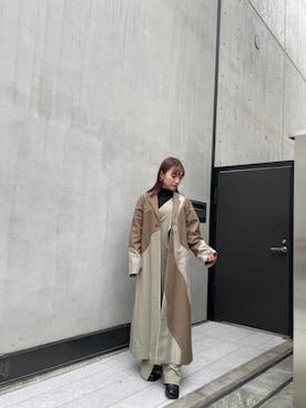「UN3D.（アンスリード）のアイテム（その他アウター）」を使った、Karin.Nさん（レディース・156cm）の冬コーディネート