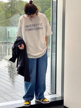 「BEAMS（ビームス）のアイテム（パンツ）」を使った、WAKAさん（レディース・170cm）の秋コーディネート