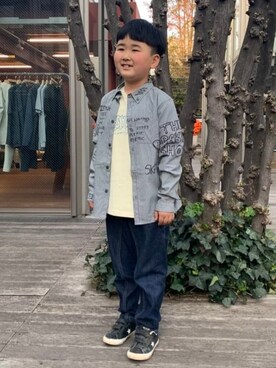 「こども ビームス（コドモビームス）のアイテム」を使った、こども ビームスさん（キッズ・140cm）の夏コーディネート