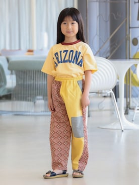 「こども ビームス（コドモビームス）のアイテム（パンツ）」を使った、こども ビームスさん（キッズ・110cm）の夏コーディネート