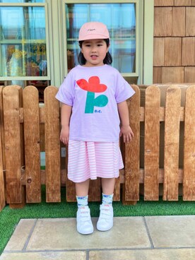 「こども ビームス（コドモビームス）のアイテム（ワンピース/ドレス）」を使った、こども ビームスさん（キッズ・110cm）の春コーディネート