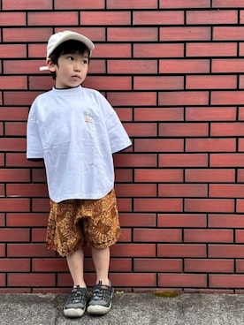 「こども ビームス（コドモビームス）のアイテム」を使った、こども ビームスさん（キッズ・120cm）の春コーディネート
