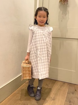 「こども ビームス（コドモビームス）のアイテム」を使った、こども ビームスさん（キッズ・123cm）の春コーディネート
