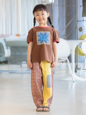「こども ビームス（コドモビームス）のアイテム（パンツ）」を使った、こども ビームスさん（キッズ・120cm）の春コーディネート