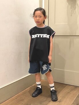 「こども ビームス（コドモビームス）のアイテム」を使った、こども ビームスさん（キッズ・120cm）の夏コーディネート