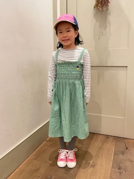 「こども ビームス（コドモビームス）のアイテム」を使った、こども ビームスさん（キッズ・123cm）の春コーディネート