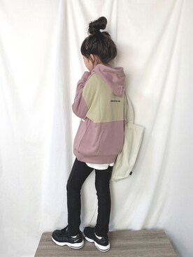 「KANGOL KIDS（カンゴールキッズ）のアイテム」を使った、aya＊tomoさん（キッズ・133cm）の秋コーディネート