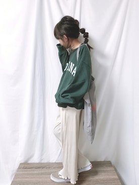 「studio CLIP（スタディオクリップ）のアイテム」を使った、aya＊tomoさん（キッズ・133cm）の秋コーディネート