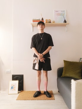 「MUJI」｜Kennyさん（メンズ・169cm）の夏コーディネート
