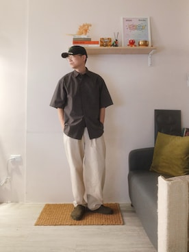 「MUJI」｜Kennyさん（メンズ・169cm）の春コーディネート