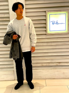 「off white（オフホワイト）のアイテム（ジャケット/アウター）」を使った、drpepper2さん（メンズ・176cm）の冬コーディネート