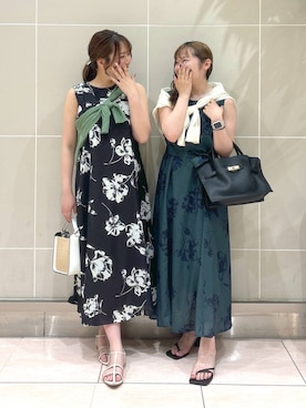 「Andemiu（アンデミュウ）のザツザイハイショクBAG995247（かごバッグ）」を使った、andemiu_haru🐰さん（レディース・162cm）の春コーディネート