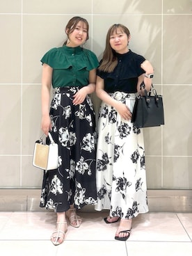 「Andemiu（アンデミュウ）のザツザイハイショクBAG995247（かごバッグ）」を使った、andemiu_haru🐰さん（レディース・162cm）の春コーディネート