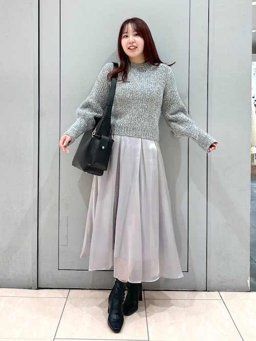 Andemiu - アンデミュウ　テープMIXラメパフニット Andemiu｜テープMIXラメパフニット | Rakuten Fashion(楽天