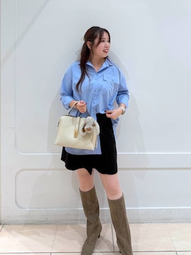 「アイテム（チャーム）」を使った、andemiu_haru🐰さん（レディース・162cm）の秋コーディネート