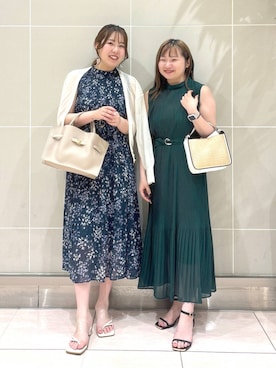 「Andemiu（アンデミュウ）のザツザイハイショクBAG995247（かごバッグ）」を使った、andemiu_haru🐰さん（レディース・162cm）の春コーディネート