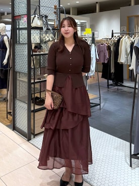 「Andemiu（アンデミュウ）のサイドストラップミュール/1045951（パンプス）」を使った、andemiu_haru🐰さん（レディース・162cm）の夏コーディネート