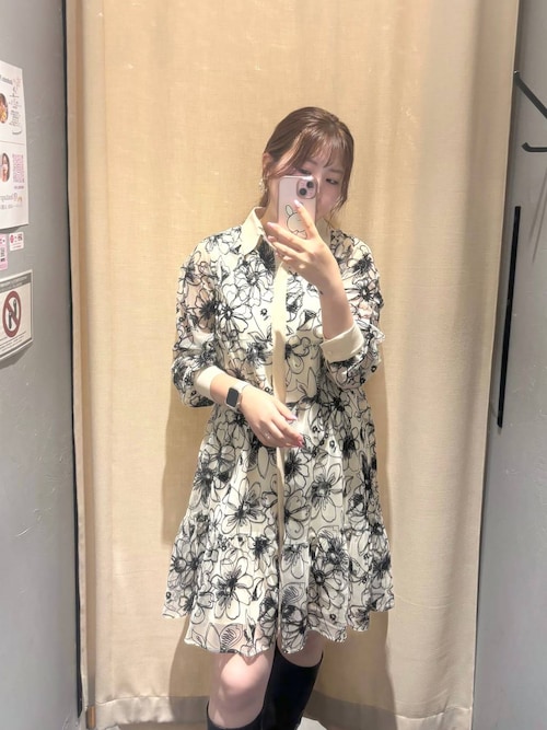 Andemiu シアーフロッキープリントミニワンピース 楽天市場】【SALE／20%OFF】シアーフロッキープリントミニ