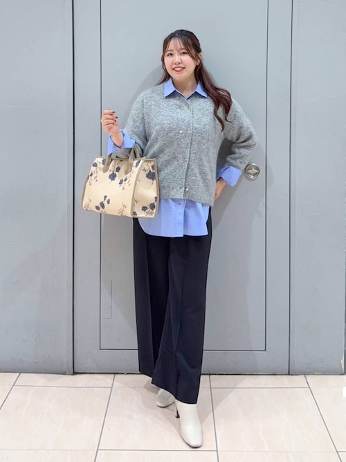 手洗い可能】モヘアWキンボタンカーディガン491831（カーディガン