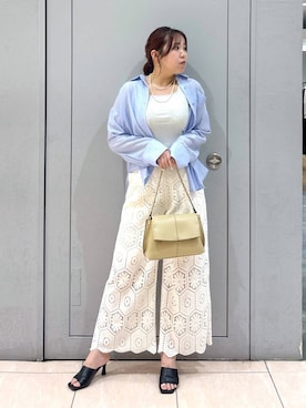 「アイテム（ハンドバッグ）」を使った、andemiu_haru🐰さん（レディース・162cm・20代）の夏コーディネート