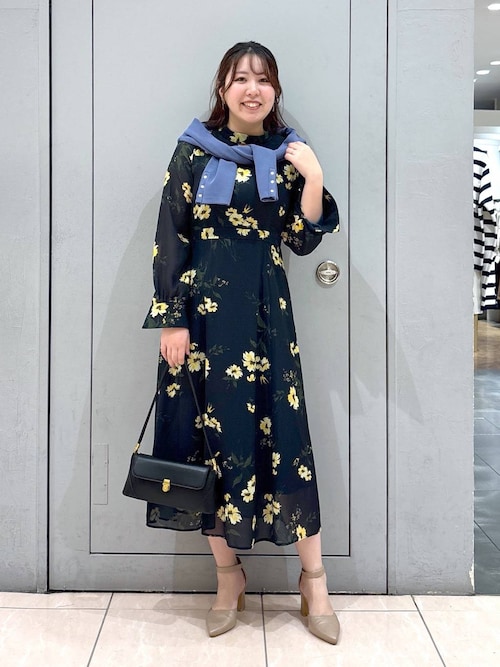 チェスティ バードワンピース chesty バードフラワー刺繍シャツ