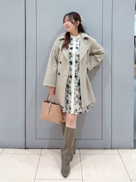 「アイテム（ピーコート）」を使った、andemiu_haru🐰さん（レディース・162cm・20代）の秋コーディネート