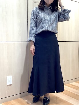 「シャツイン」｜TOKYO SHIRTS 盛岡イオンモール店さん（レディース・158cm）の秋コーディネート