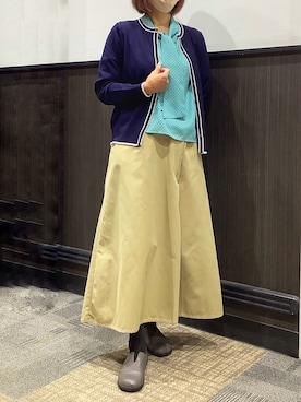 「きれいめコーディネート」｜TOKYO SHIRTS 盛岡イオンモール店さん（レディース・157cm）の冬コーディネート