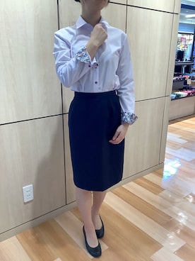 TOKYO SHIRTS 盛岡イオンモール店さん(レディース・160cm)の冬コーディネート