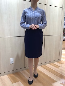 TOKYO SHIRTS 盛岡イオンモール店さん（レディース・161cm）の秋コーディネート
