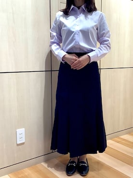 「きちんとスタイル」｜TOKYO SHIRTS 盛岡イオンモール店さん（レディース・158cm）の秋コーディネート