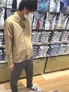 「Pitta Re:)（ピッタリ）のアイテム」を使った、TOKYO SHIRTS 盛岡イオンモール店さん（メンズ・175cm）の春コーディネート