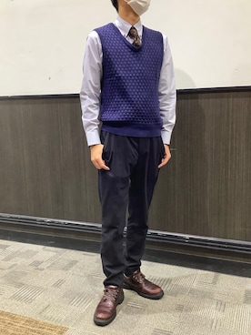 「Pitta Re:)（ピッタリ）のアイテム」を使った、TOKYO SHIRTS 盛岡イオンモール店さん（メンズ・175cm）の冬コーディネート