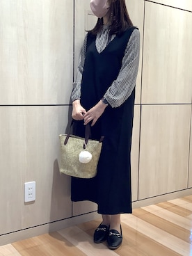 「BRICK HOUSE by TOKYO SHIRT（ブリックハウス）のアイテム」を使った、TOKYO SHIRTS 盛岡イオンモール店さん（レディース・158cm）の秋コーディネート