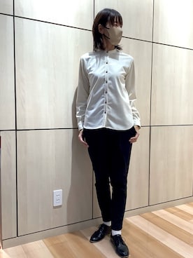 「Pitta Re:)（ピッタリ）のアイテム」を使った、TOKYO SHIRTS 盛岡イオンモール店さん（レディース・165cm）の秋コーディネート