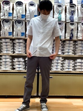 「Pitta Re:)（ピッタリ）のアイテム」を使った、TOKYO SHIRTS 盛岡イオンモール店さん（メンズ・175cm）の夏コーディネート
