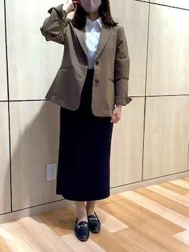 「遊び心のあるJacket Style」｜TOKYO SHIRTS 盛岡イオンモール店さん（レディース・158cm）の秋コーディネート
