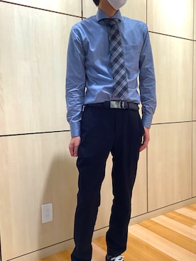 「カフェスタイル」｜TOKYO SHIRTS 盛岡イオンモール店さん（メンズ・175cm）の秋コーディネート