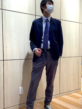 「BRICK HOUSE by TOKYO SHIRT（ブリックハウス）のアイテム（ジャケット/アウター）」を使った、TOKYO SHIRTS 盛岡イオンモール店さん（メンズ・175cm）の秋コーディネート