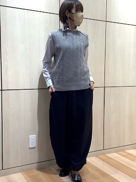「丸襟」｜TOKYO SHIRTS 盛岡イオンモール店さん（レディース・165cm）の秋コーディネート